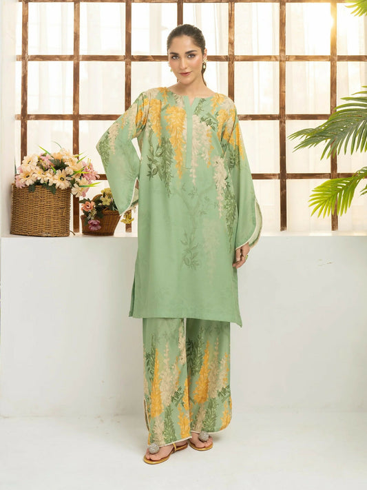 Panache Apparel Lawn Printed Co-Ord Set-Forest Hue