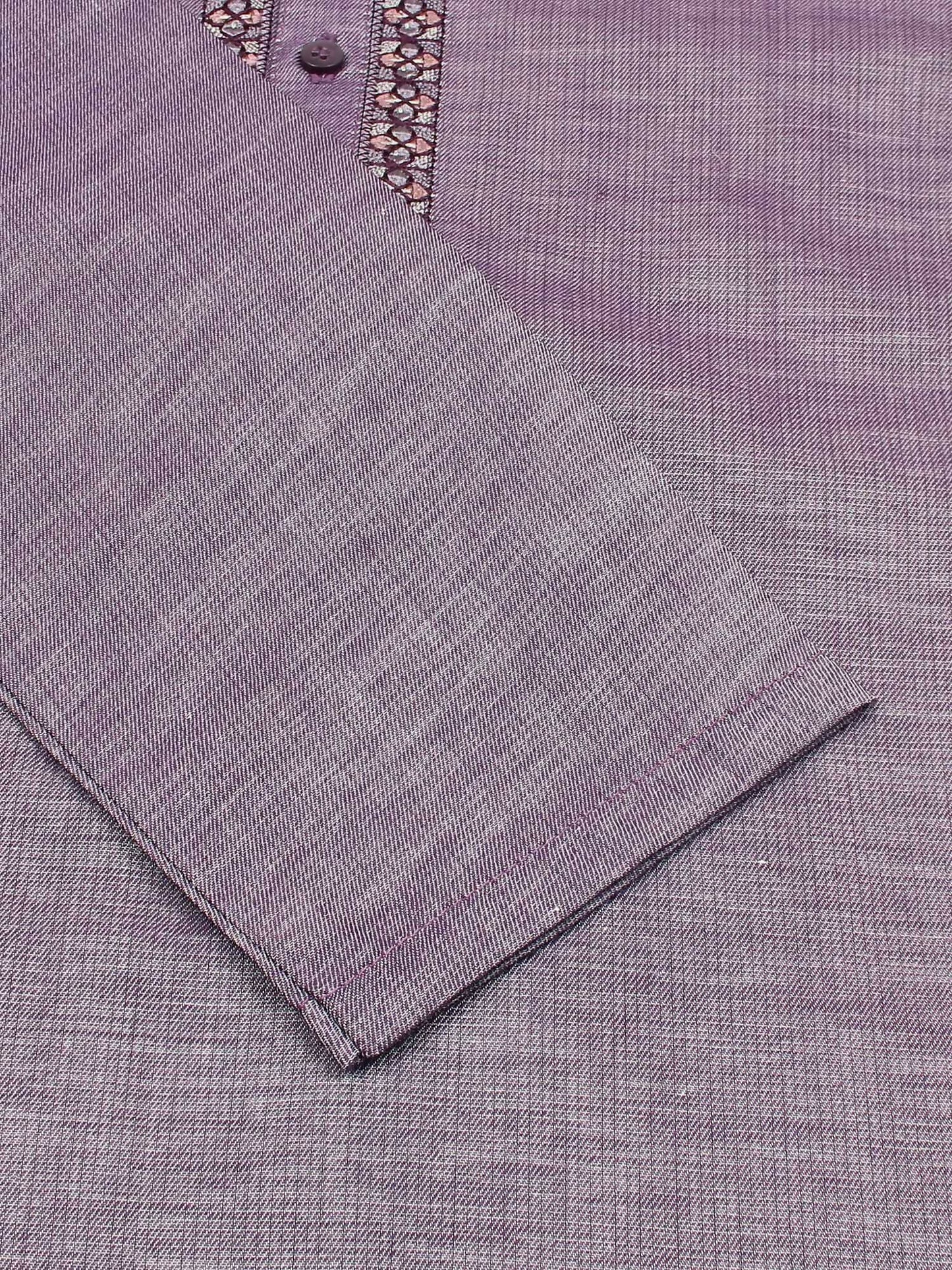 Velvour Boys Cotton Embroidered Stitched Kurta-VB200-A