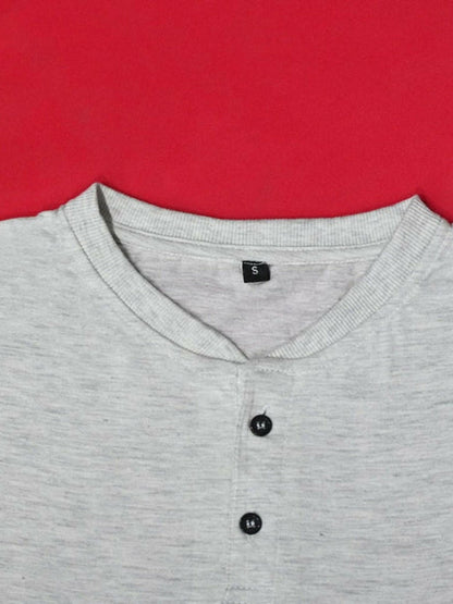 Henley Neck Nice Fit Soft Tee-14594