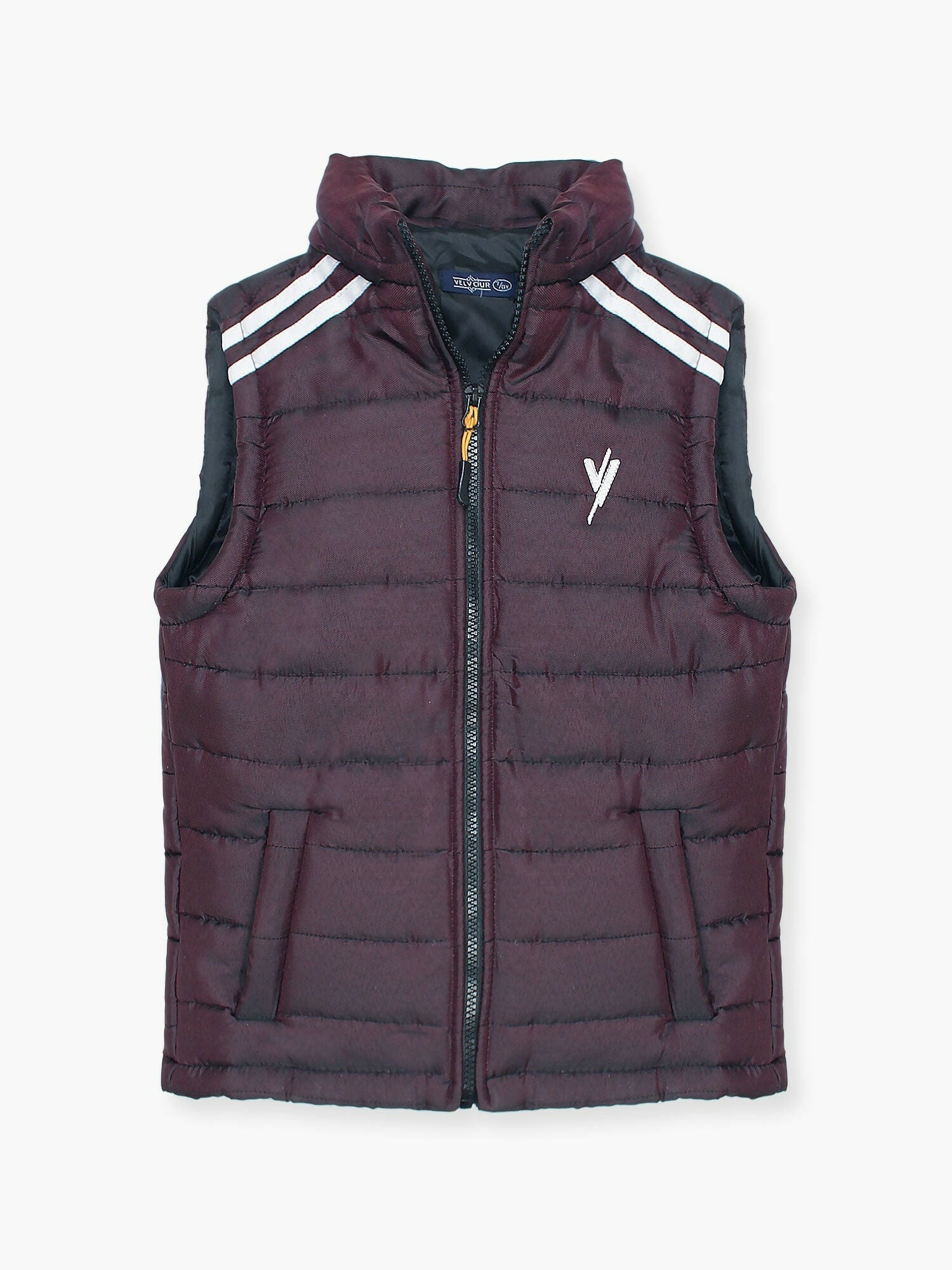 Maroon  Velvour  Puffer Jacket VJ35-A