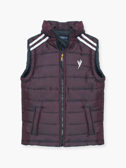 Maroon  Velvour  Puffer Jacket VJ35-A