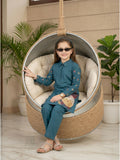 Velvour Girls Cotton Embroidered Co-Ord Set-VG216-A