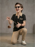 Velvour Boys Polyester Polo Shirt-VP27-B