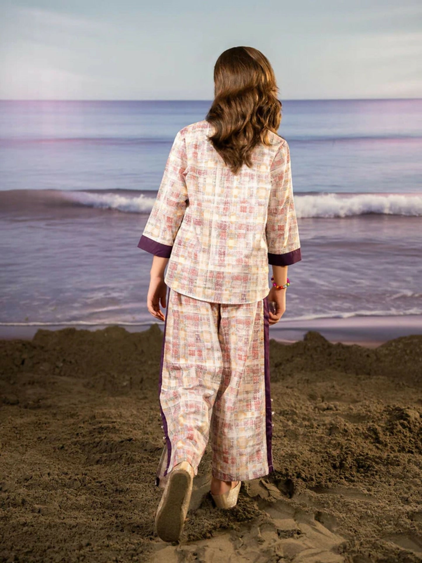 Velvour Girls Printed Co-ord Set-VG167-B