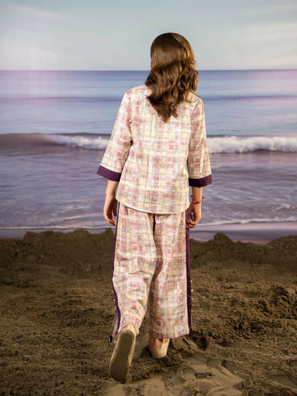 Velvour Girls Printed Co-ord Set-VG167-B