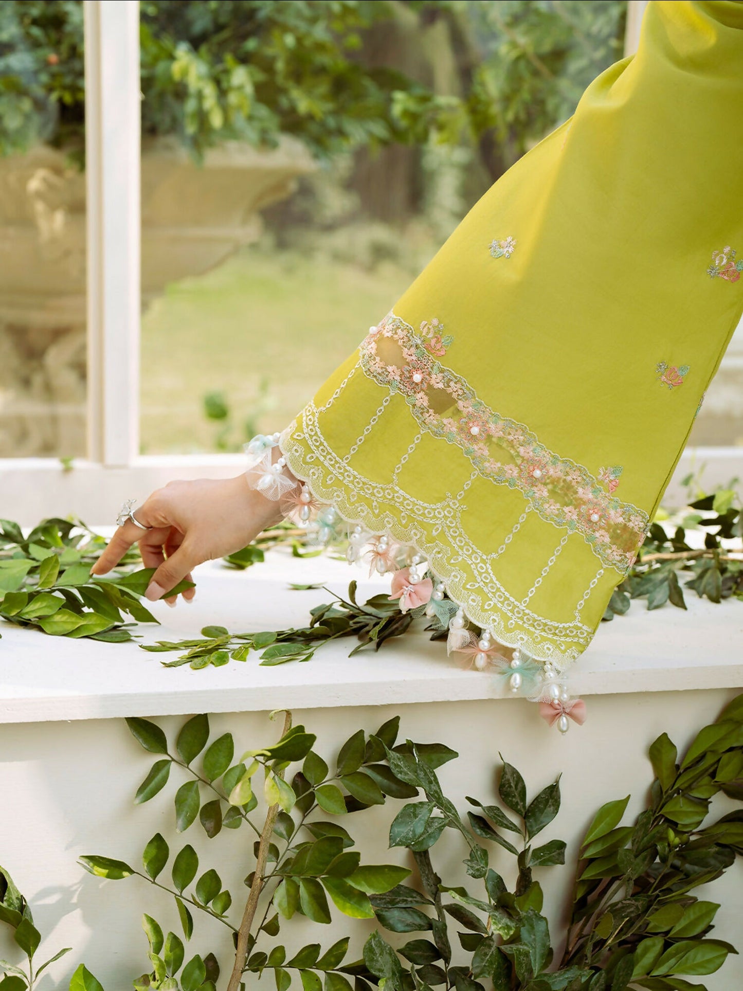 Binilyas Freesia Lawn Embroidered Unstitched 3-Piece Suit-105-A