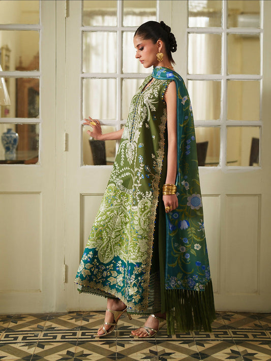 Binilyas Heritage Dore Summer'26 Lawn Embroidered Stitched 3-Piece Suit-177-A