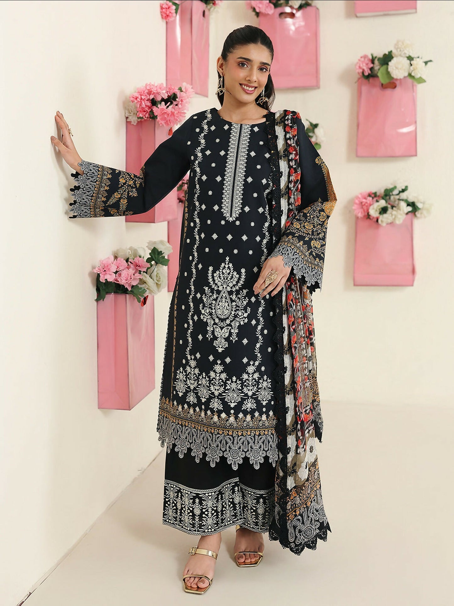 Mahnur Anaya Vol.2 Lawn Embroidered Stitched 3-Piece Suit-AN-2-05