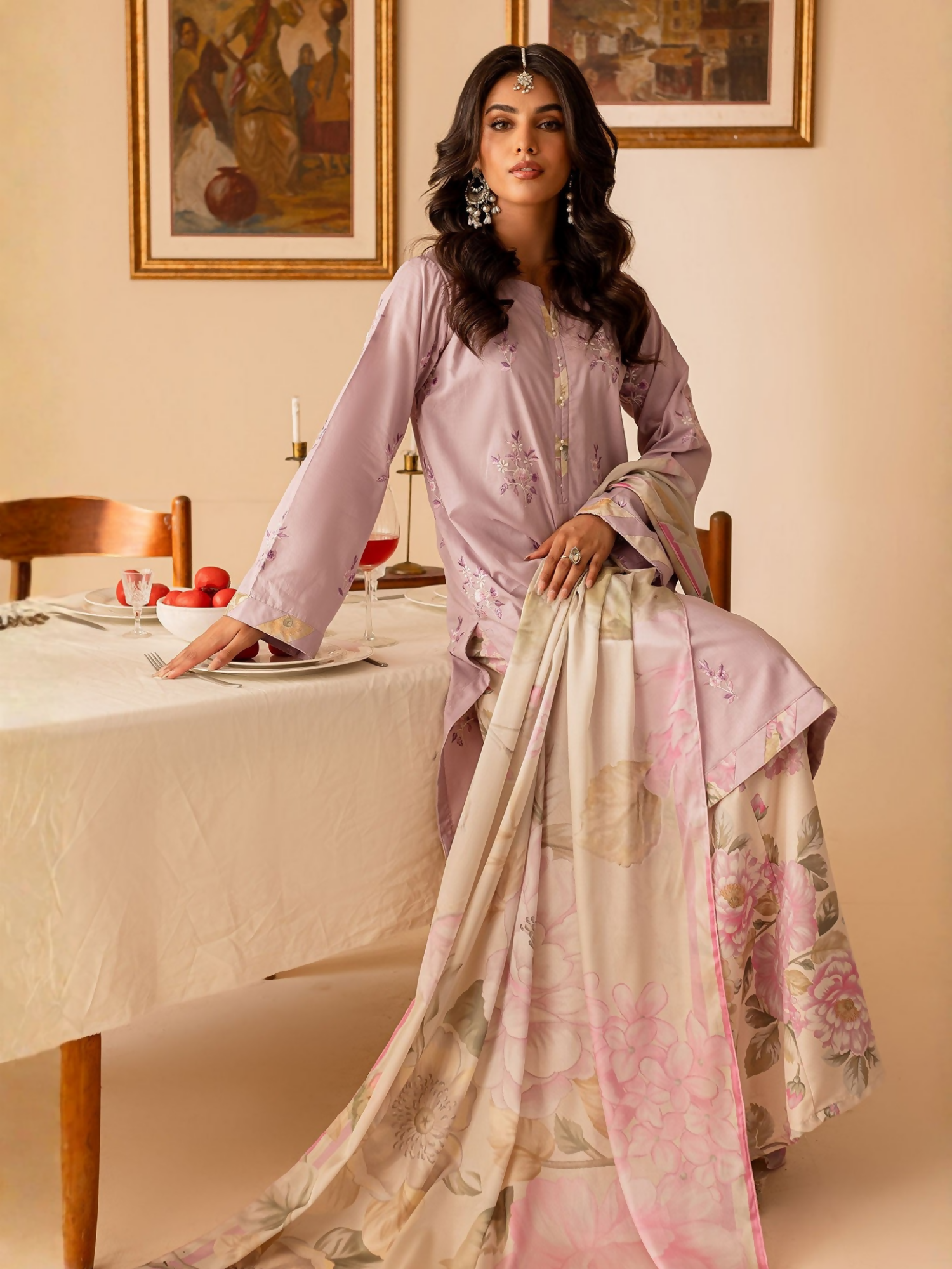 Mannat Clothing Lawn Printed Stitched Suit-Amrya