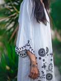 Kachy Dhaagy Lawn Embroidered Stitched 2-Piece Suit-Irha