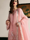 Hussain Rehar The Scent Luxury Pret SS'25 Raw Silk Embellished 3-Piece Suit-Evara