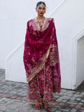 Hussain Rehar Darlings Festive'25 Organza Embroidered Unstitched 4-Piece Suit-Maher