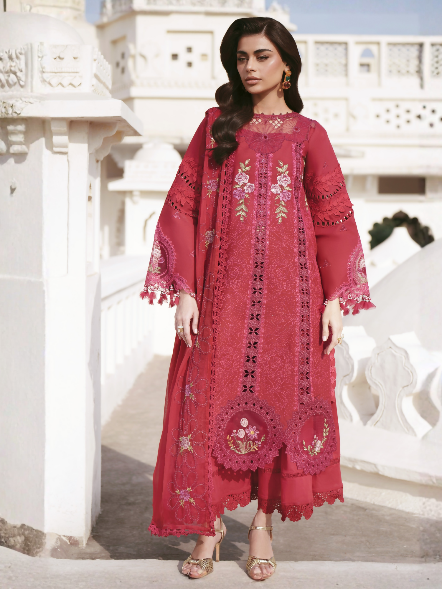 Parishay Shangrila Lawn Embroidered Unstitched 3-Piece Suit-SLA-12