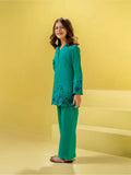 Velvour Girls Cotton Embroidered Stitched 2-Piece Suit-VG155-A