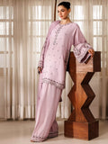 Panache Apparel Noore Eid Edit Sheesha Silk Embroidered Stitched Suit-Gull