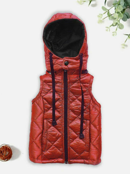 Jupiter Plain Kids Removable Hood Puffer Jacket-13200