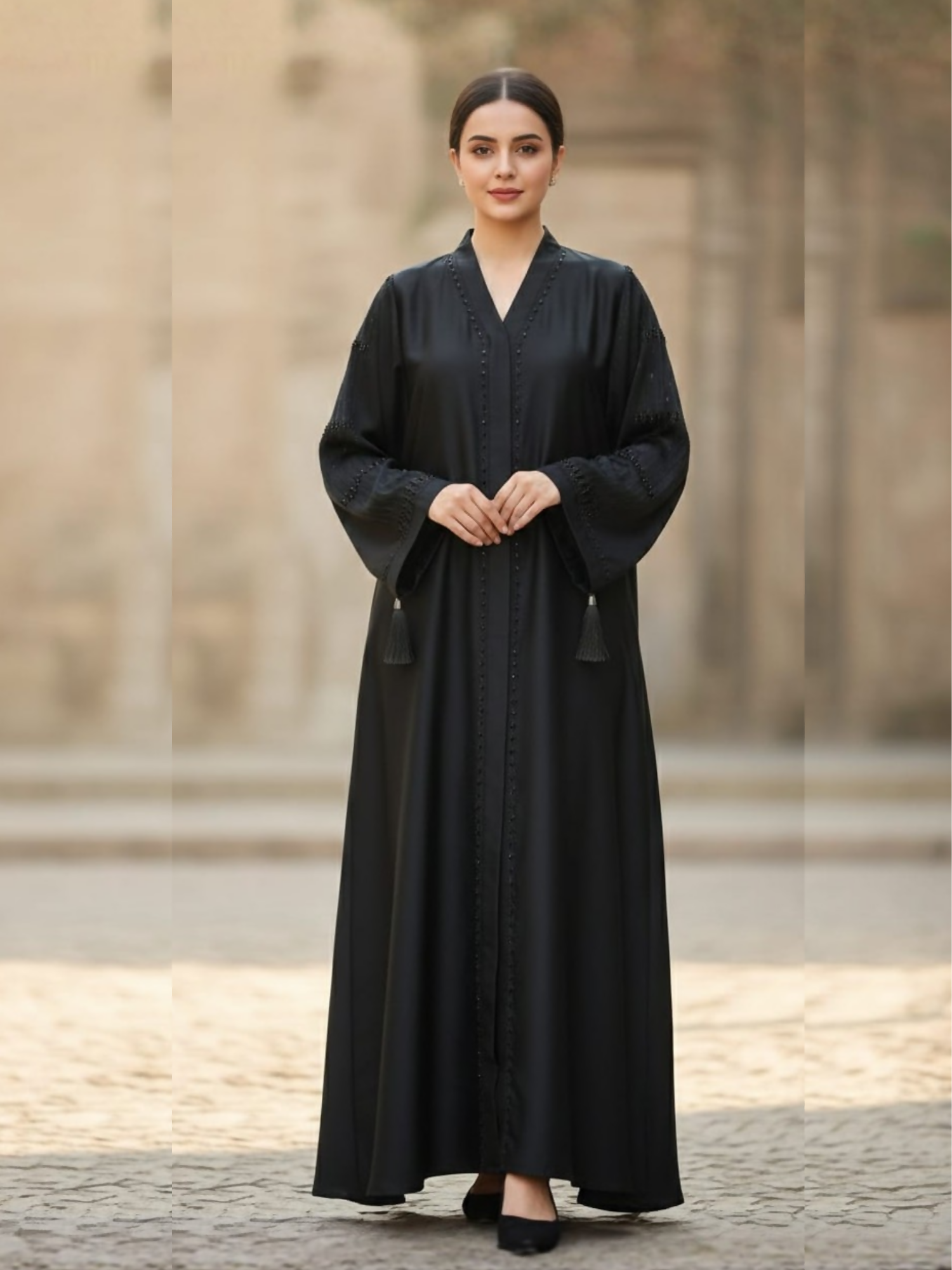 Islami Hijab Centre Haya Premium Series Imported Nida Embellished Abaya