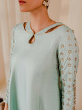Allure By IH Raw Silk Embellished Stitched 3-Piece Suit-Madonna