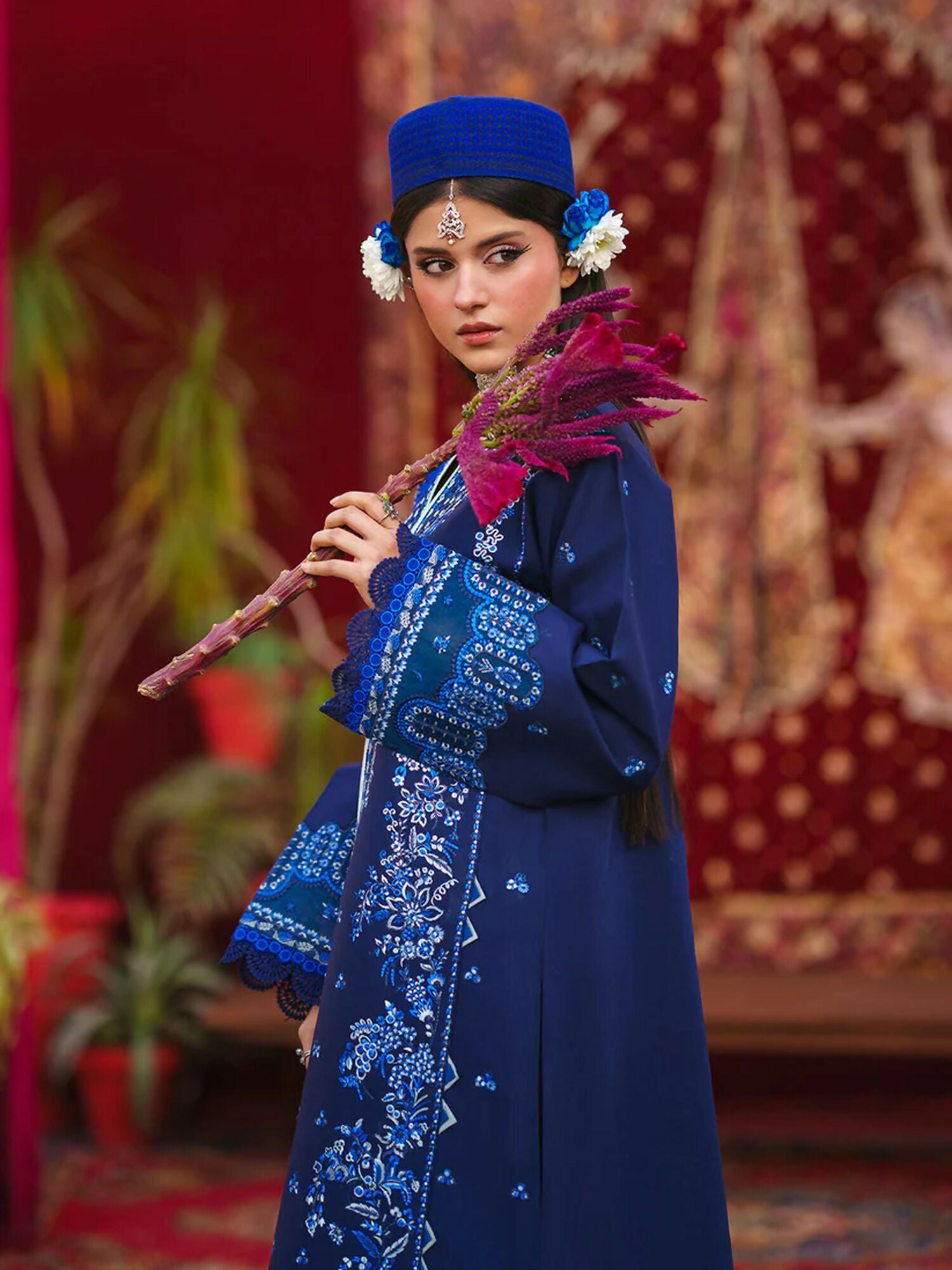 Mahnur Gul Luxury Lawn'26 Embroidered Unstitched 3-Piece Suit-G-003