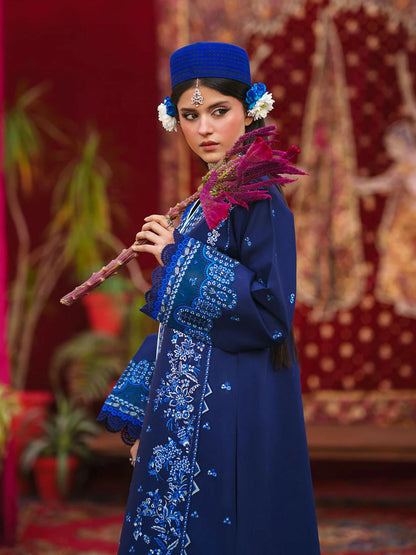 Mahnur Gul Luxury Lawn'26 Embroidered Unstitched 3-Piece Suit-G-003