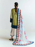 Jugnu by Hussain Rehar SS'25 Edit II Cotton Embroidered Unstitched 3-Piece Suit-Bia