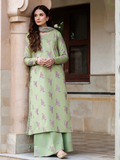Green Panache Apparel Noor Mahal Cotton Printed Stitched Suit-Rehmaaz