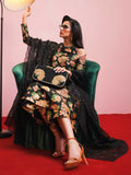 Hussain Rehar Basic Not Basic IV Raw Silk Embellished Stitched 3-Piece Suit-Midnight