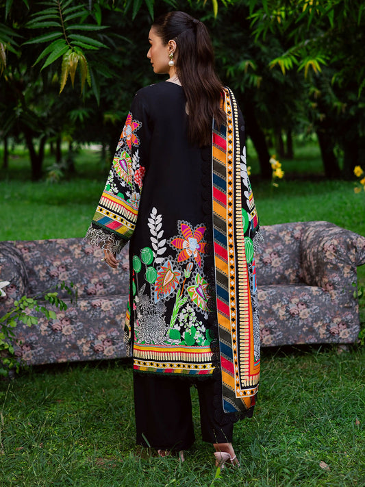 Mahnur Gardenia Khaddar Embroidered Unstitched 3-Piece Suit-GR-06