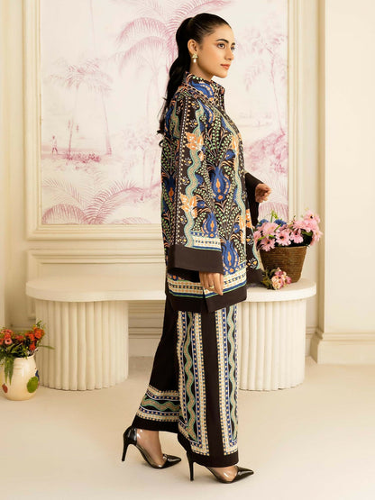 Allure By IH Salina Lawn Silk Printed Co-Ord Set-Gina
