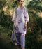 Hemstitch Lawn Embroidered Stitched 3-Piece Suit-Lavender