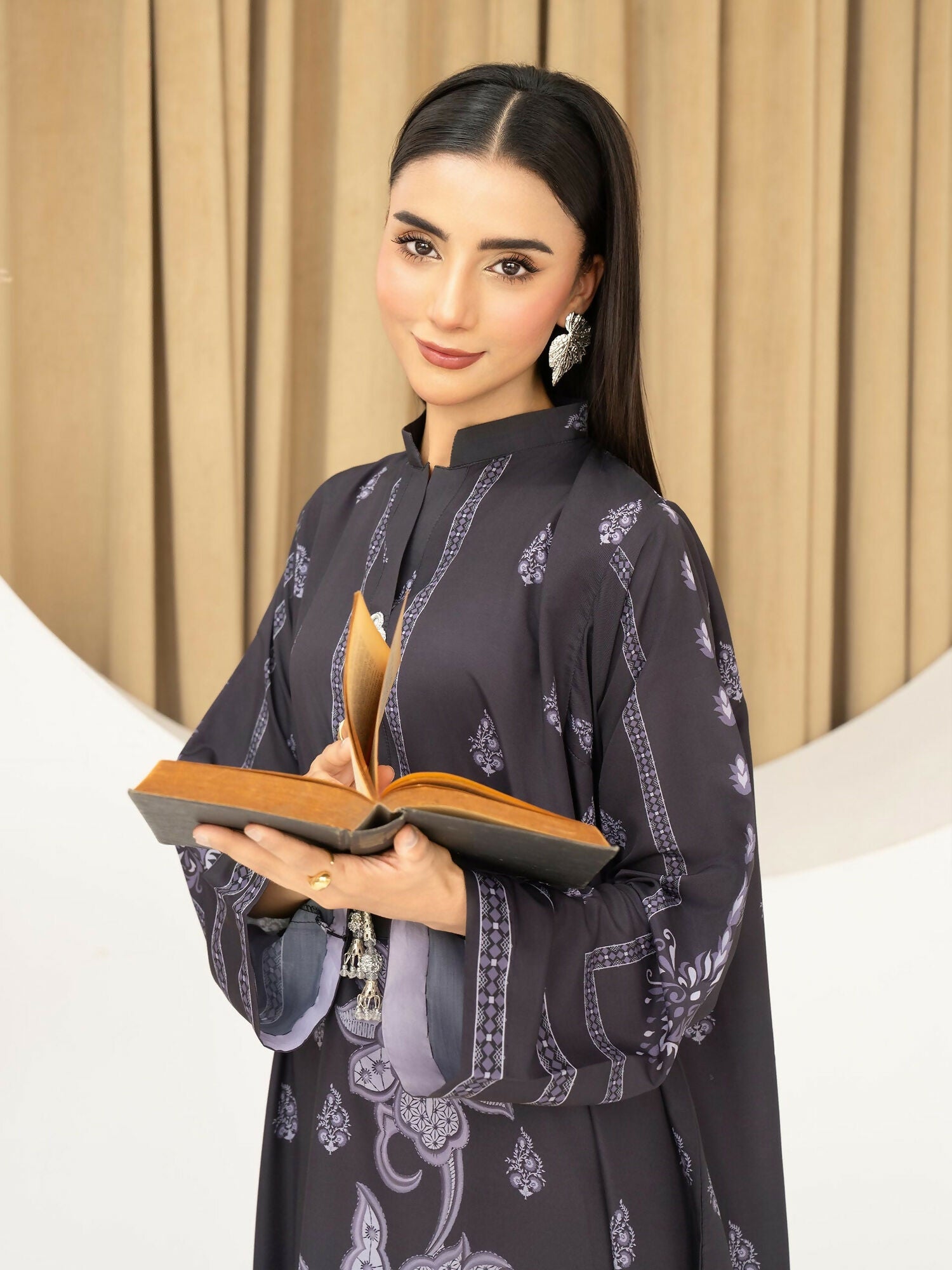 Panache Apparel Florise Lawn Printed Shirt-Veone