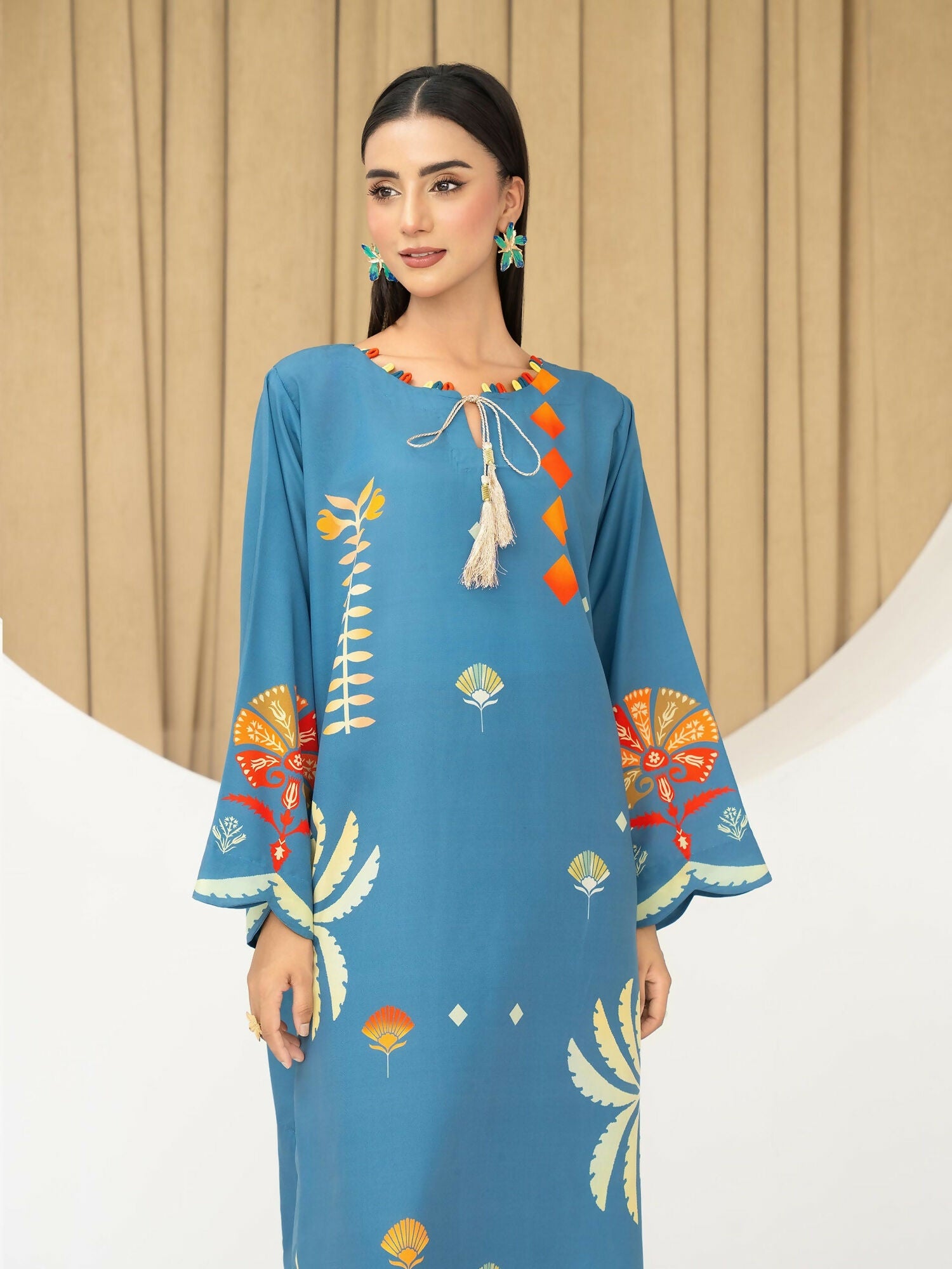 Panache Apparel Florise Lawn Printed Top-Aurix