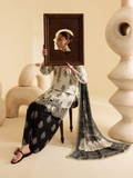 Mahnur Leila Printkari Edit Lawn Embroidered Stitched 3-Piece Suit-LP-09