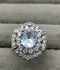 H&A Jewellery 18K Gold Polished Zircon Halo Ring