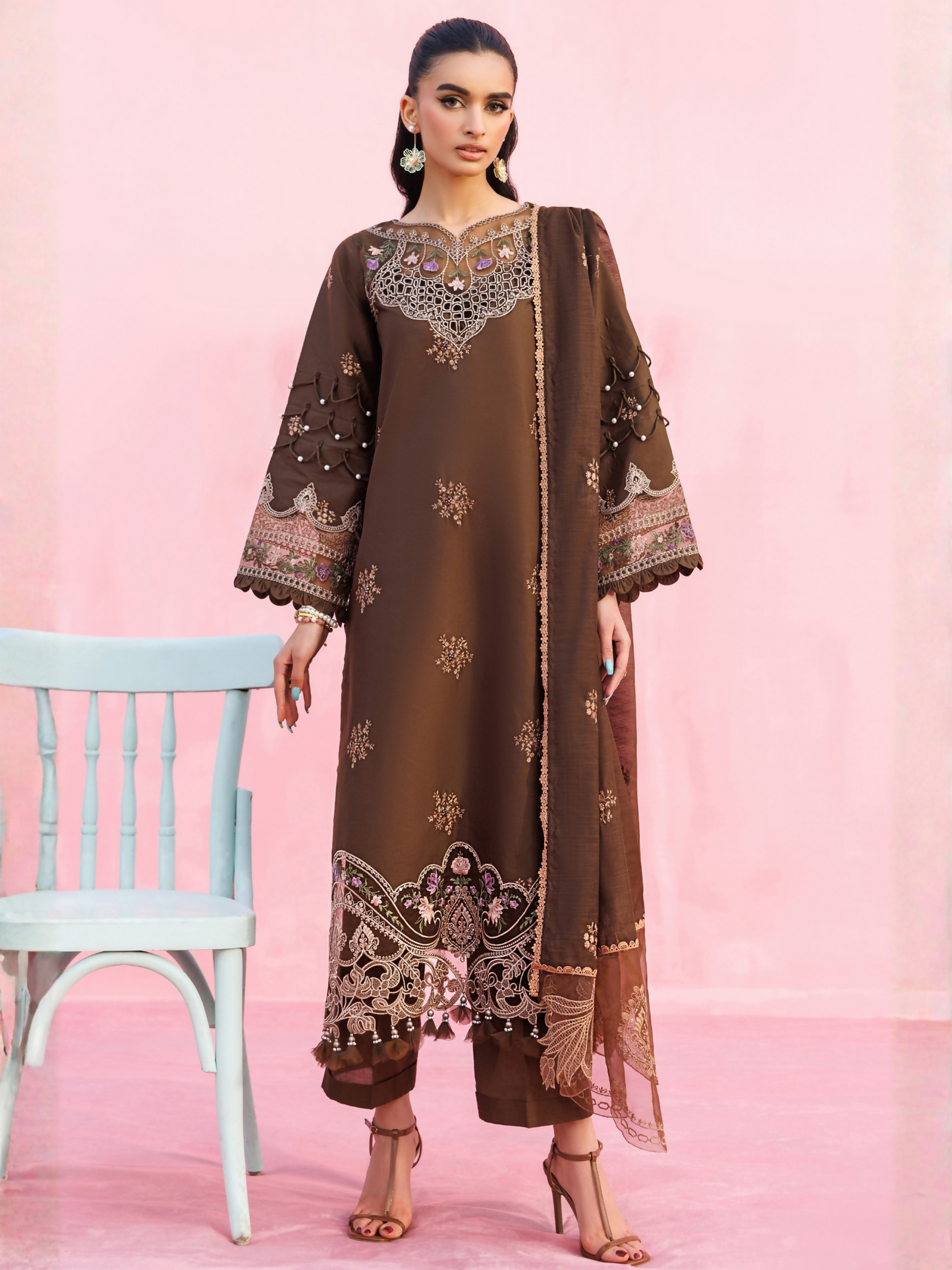 Parishay Shangrila Lawn Vol 2 Embroidered Unstitched 3-Piece Suit-ANG-06