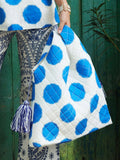 Jugnu by Hussain Rehar Inkwell Tote Bag Blue