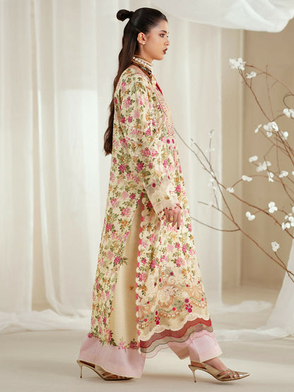 Binilyas Eres Bonita Viscose Embroidered Stitched 3-Piece Suit-1107-A