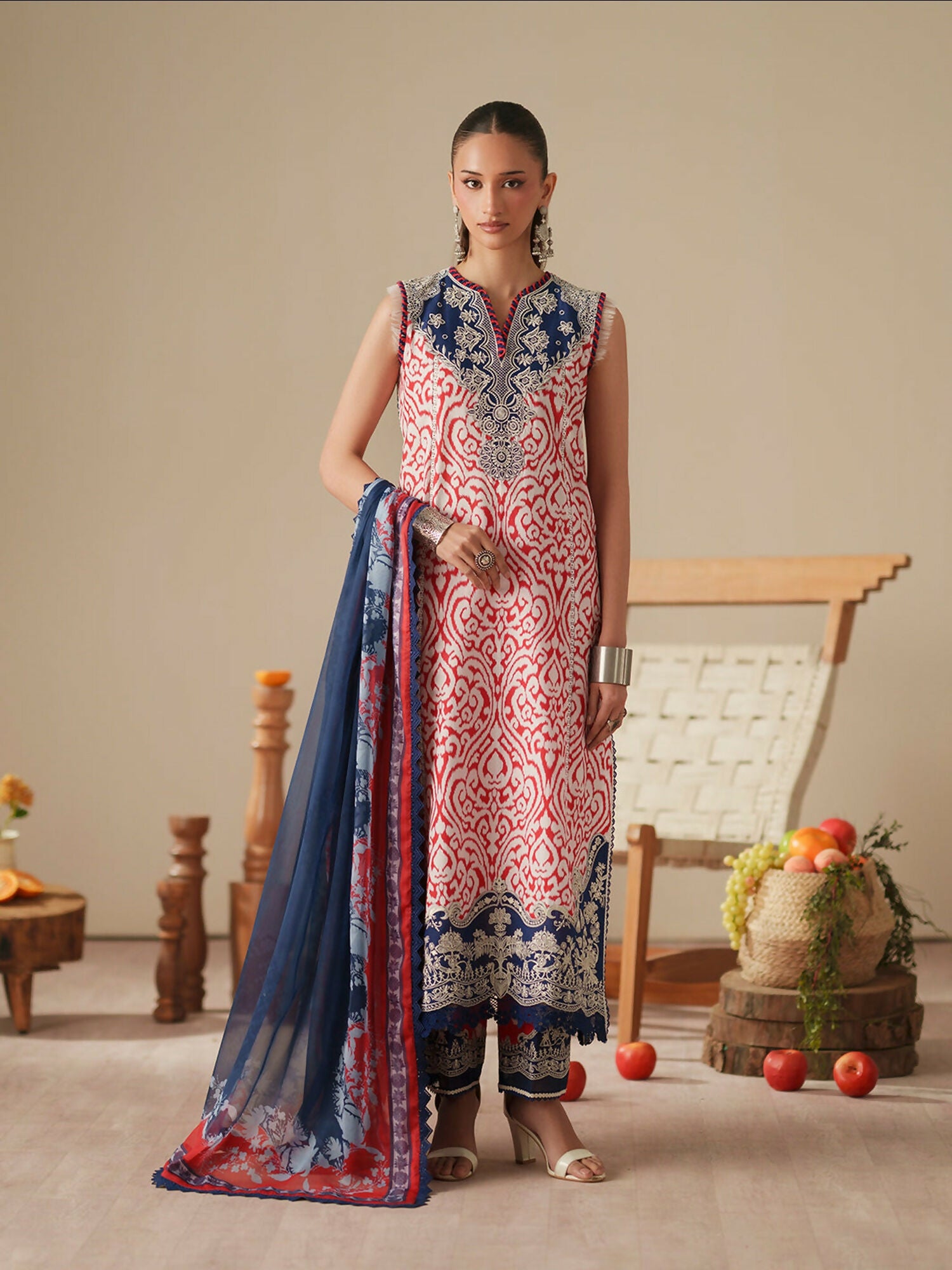 Binilyas Jojo Summer'26 Lawn Embroidered Unstitched 3-Piece Suit-85B