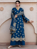Blue Panache Apparel Noor Mahal Cotton Printed Stitched Suit-Dilafza