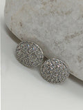 H&A Jewellery Silver Rhodium-Plated with Zircon Earring