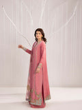 Shurooq Echoes In Bloom Silk Embellished Stitched 3-Piece Suit-Rose Mist