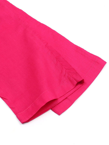 Velvour Girls Cotton Embroidered Co-Ord Set-VG175-B