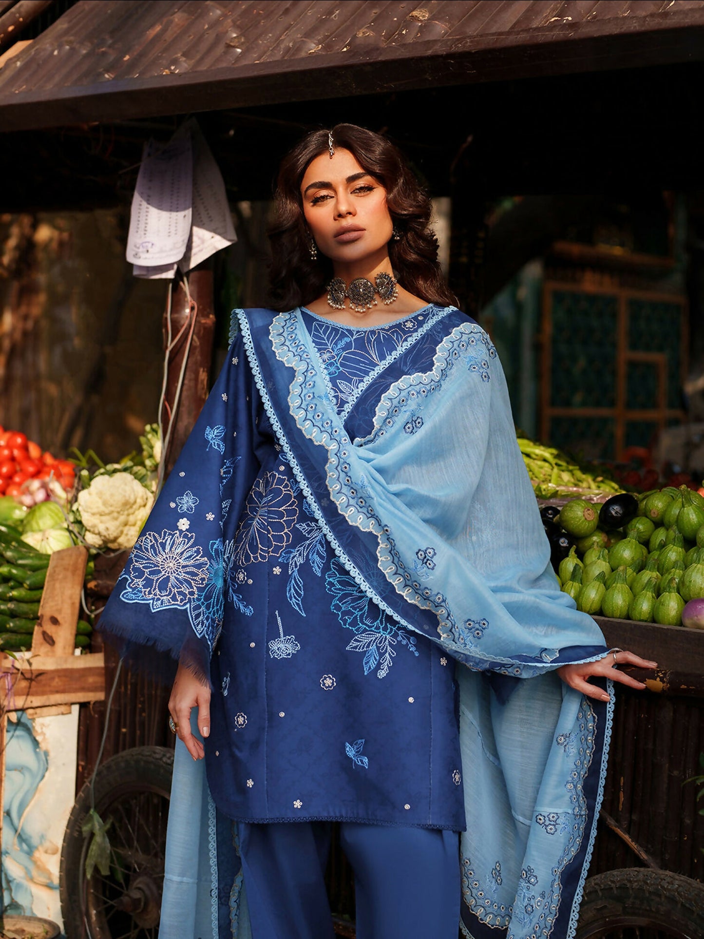 Binilyas Suroor Eid Pret'26 Lawn Embroidered Stitched 3-Piece Suit-244-B