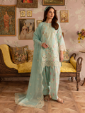 Mahnur Leila Printkari Edit Lawn Embroidered Stitched 3-Piece Suit-LP-05