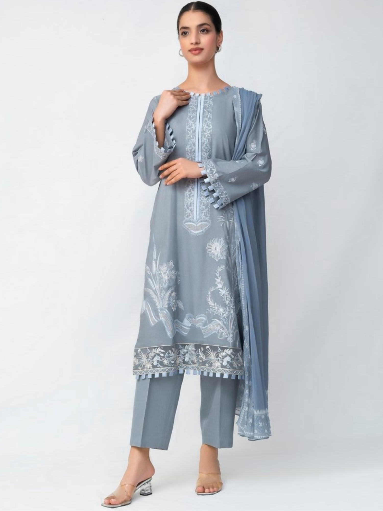 Imran Aftab Maya Winter Karandi Embroidered Unstitched 3-Piece Suit-IAKC-UF-27