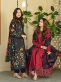 Panache Apparel Mah-e-Noor Khaddar Embroidered Stitched Suit-Merlot