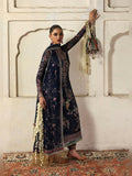 Hussain Rehar Massarat Festive Unstitched'25 Raw Silk Embroidered 3-Piece Suit-Rabab