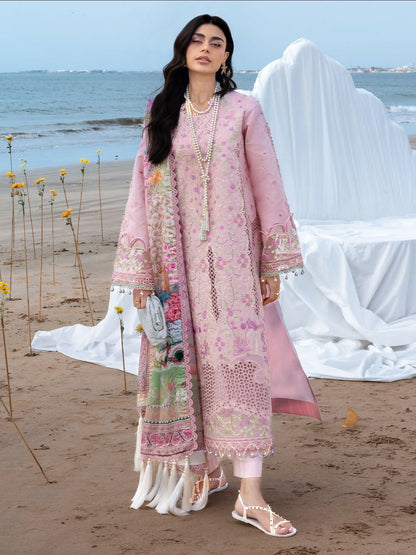 Mahnur Sirene Luxury Lawn'26 Embroidered Stitched 3-Piece Suit-S-12