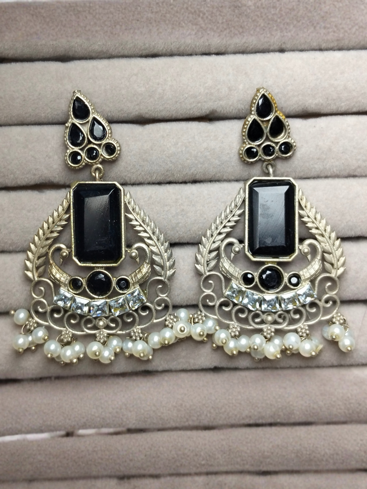 H&A Jewellery Oxidized Brass Handmade Earrings