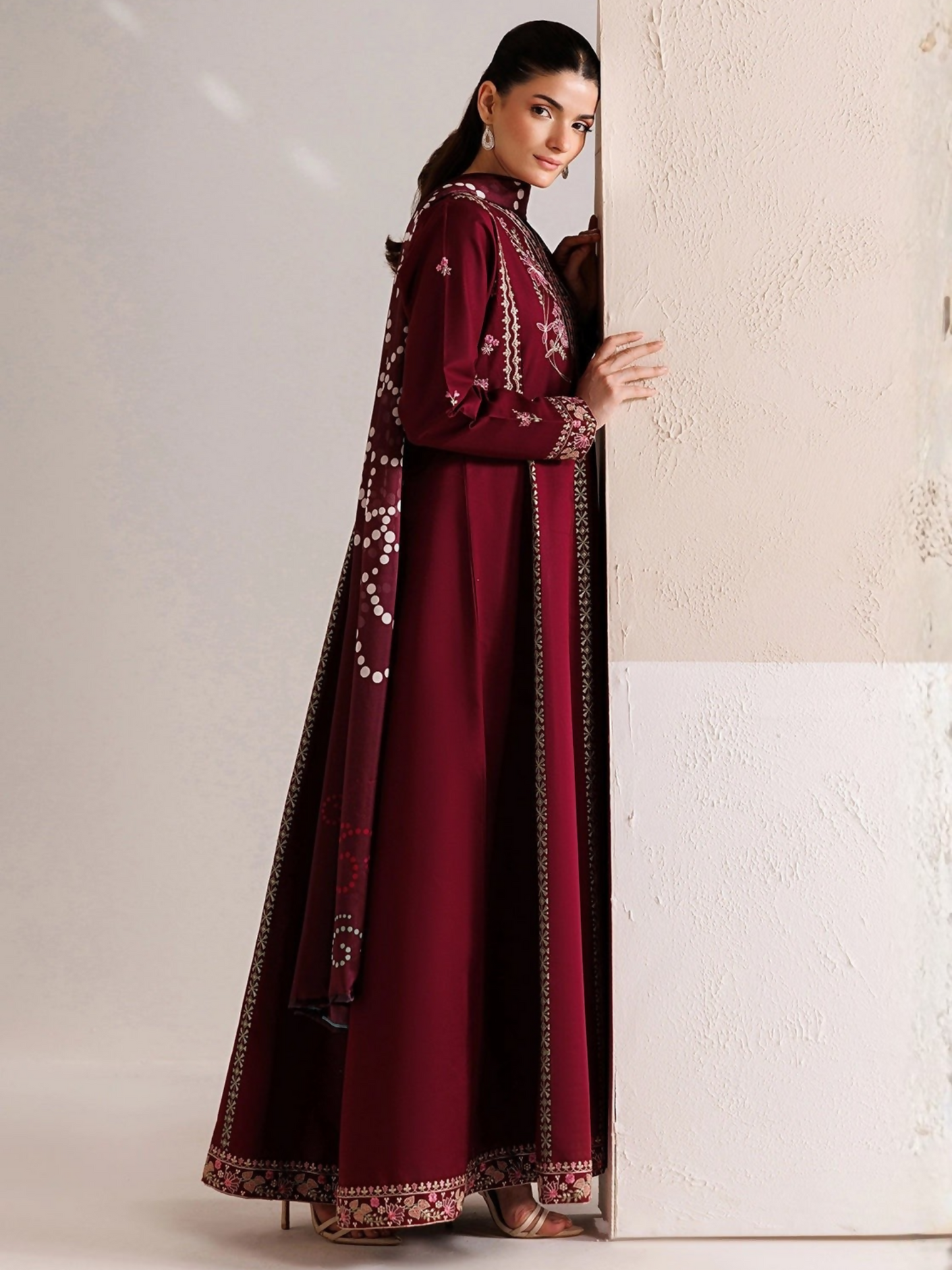 Panache Apparel Mistfall Vol II Cotton Embroidered Stitched Suit-Avira